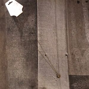 Antique brass tone necklace